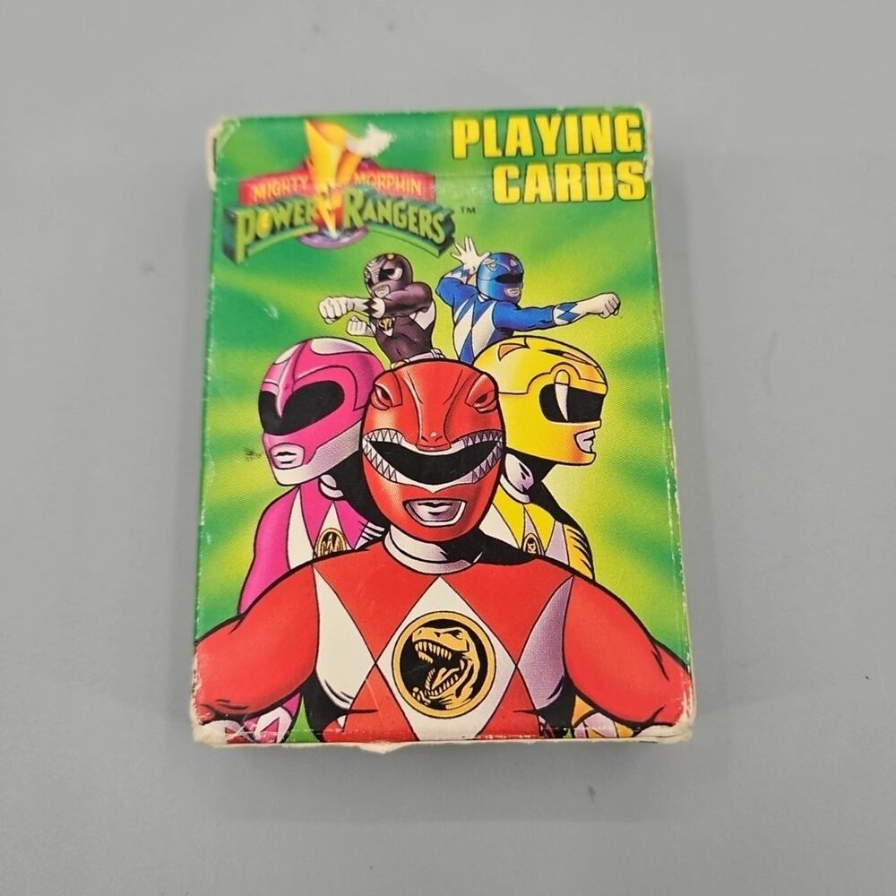 Mighty Morphin Power Rangers Playing Cards Green Deck 1994 Saban Entertainment
